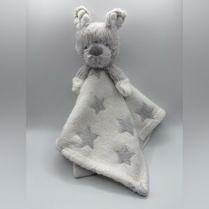 Blankets Beyond Baby Security Blanket Grey Dog White Nunu Grey Stars Lovey